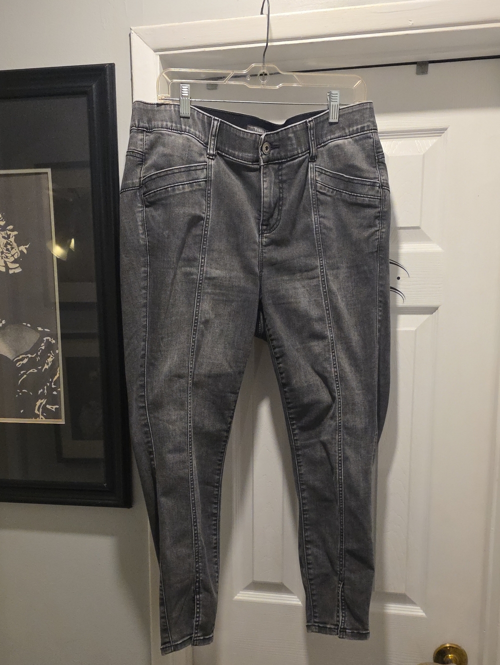 torrid Gray Skinny Jeans with Front Seam Detail